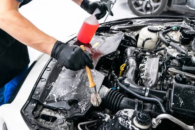 Limpeza detalhada de motor