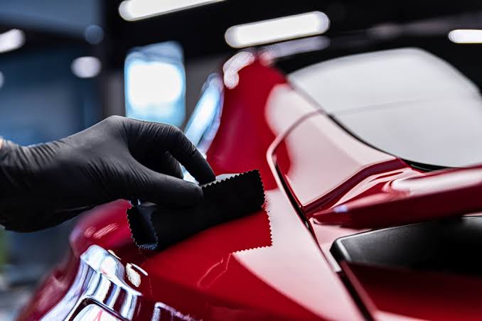 Aplicação de vitrificação automotiva